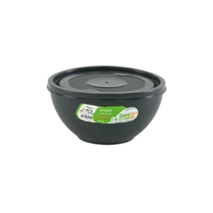 Freshlife 500ml black sempathy bowl with lid
