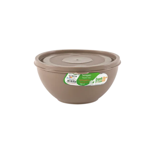 Freshlife 500ml brown sempathy bowl with lid