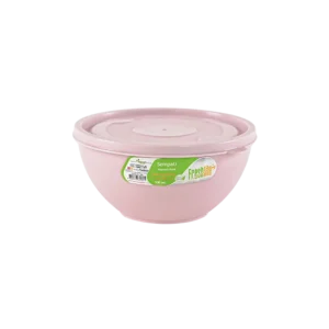 Freshlife 500ml pink sempathy bowl with lid