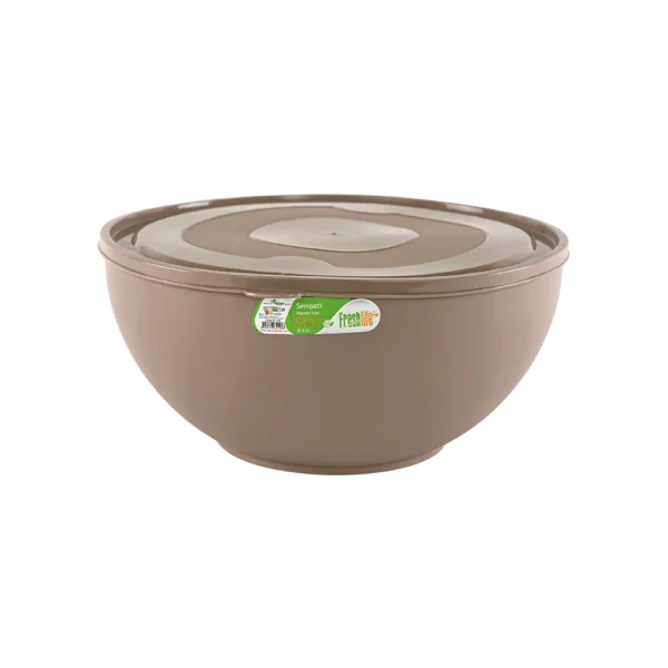 Freshlife 8.5l brown sempathy bowl with lid