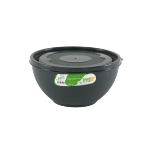 Freshlife 850ml black sempathy bowl with lid