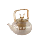Glass-Gold-Tea-Pot-with-Strainer Glass gold tea pot with strainer