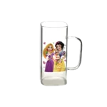Glass princess design long mug