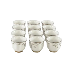 Momaz 12pcs white & gold coffee cups set1