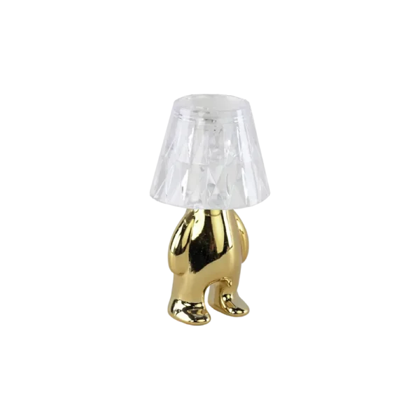 Small 12cm gold human shaped battery led