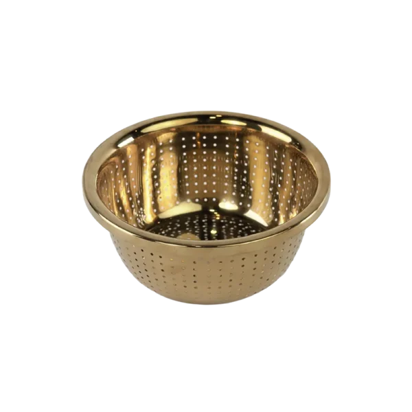 Stainless 22cm gold strainer1