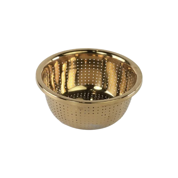 Stainless 24cm gold strainer1