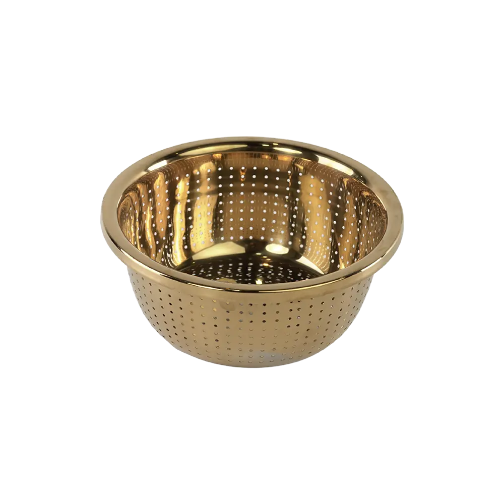 Stainless 24cm gold strainer1