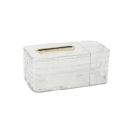Transparent 23.5x12x10cm patterned tissue box