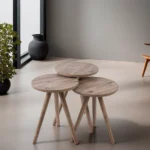 Turkish-Wooden-3Pcs-Circular-Brown-Tables-Set1 Turkish wooden 3pcs circular brown tables set1