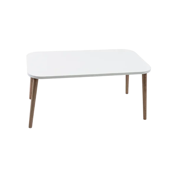 Turkish wooden 90x50x40cm rectangular white table