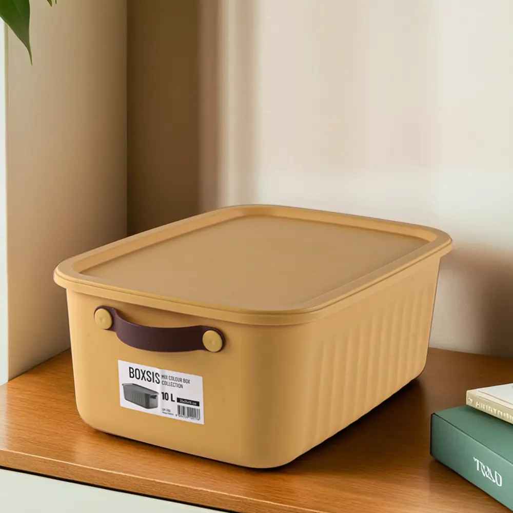 Boxsis 10l yellow storage box1