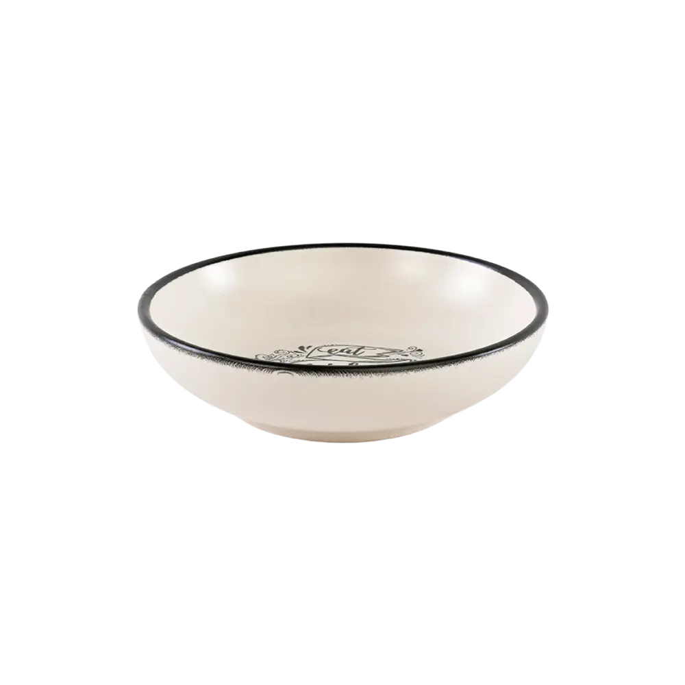 Ceramic 13cm beige bowl