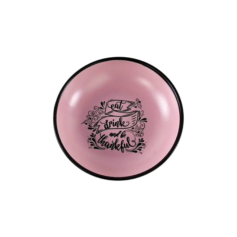 Ceramic 13cm pink bowl2