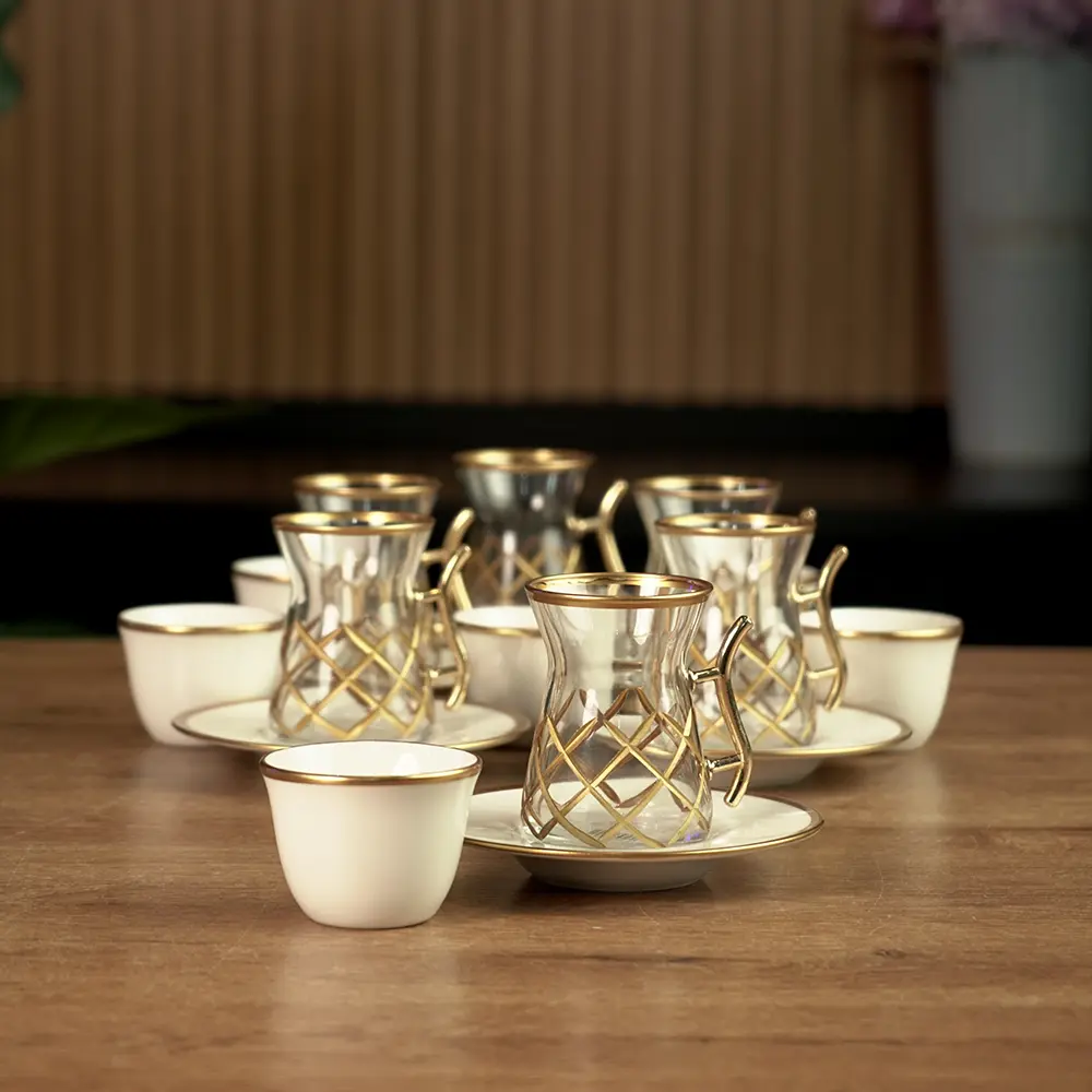 Golden-18Pcs-Patterend-Design-Tea-&-Coffee-Cups-Set1 Golden 18pcs patterend design tea & coffee cups set1