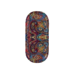 Metal 15.5x34.5cm floral patterned tray