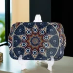 Metal 21.5x32cm mandala design tray1