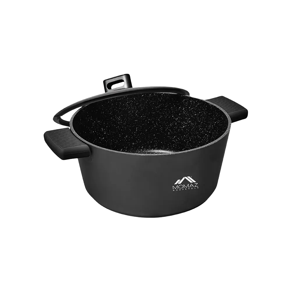 Momaz-Black-40cm-Marbled-Ceramic-Pot-with-Glass-Lid1 Momaz black 40cm marbled ceramic pot with glass lid1