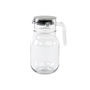 Momaz glass jug with stainless lid