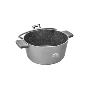 Momaz grey 36cm marbled ceramic pot with glass lid1