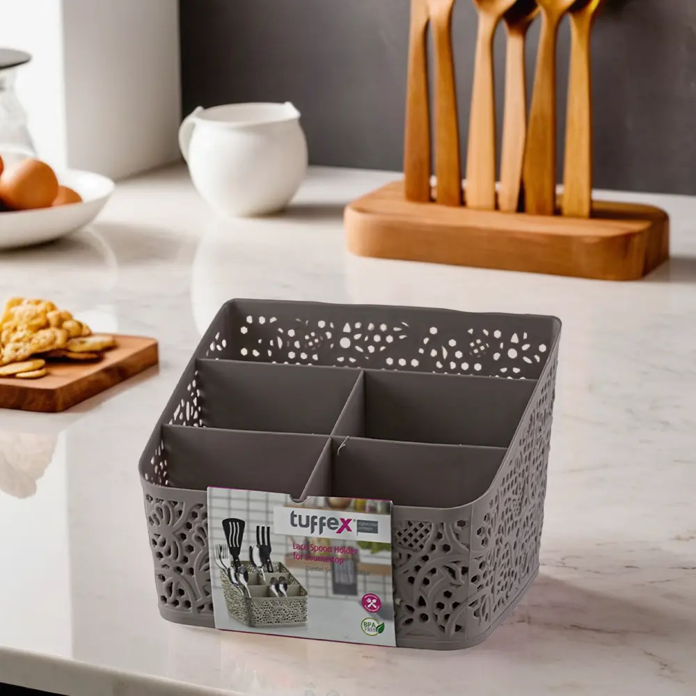 Tuffex-18x14x14cm-Beige-Lace-Spoon-Holder1 Tuffex 18x14x14cm beige lace spoon holder1