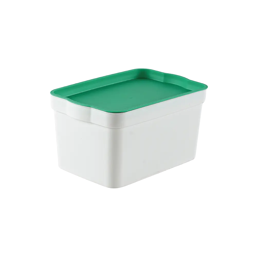 Tuffex 2.3l storage box with green lid