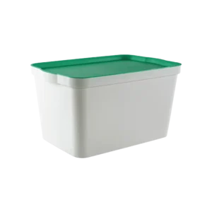 Tuffex 24l storage box with green lid
