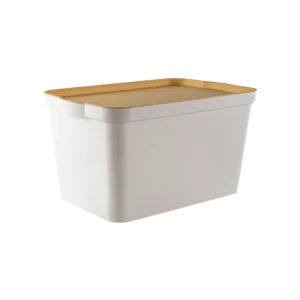 Tuffex 24l storage box with yellow lid