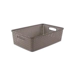 Tuffex 40.5x24x12cm beige woven design maxi basket