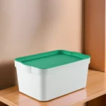 Tuffex 7.5l storage box with green lid1