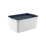 Tuffex 7.5l storage box with navy blue lid