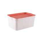 Tuffex 7.5l storage box with orange lid