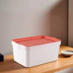 Tuffex 7.5l storage box with orange lid1