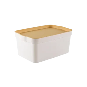Tuffex 7.5l storage box with yellow lid