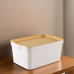 Tuffex 7.5l storage box with yellow lid1