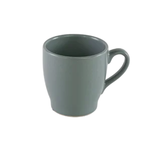 Ceramic grey mug with handle