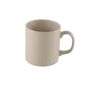 Ceramic matte offwhite mug with handle