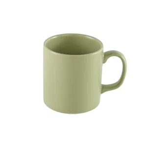 Ceramic matte pistage mug with handle