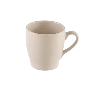 Ceramic offwhite mug with handle
