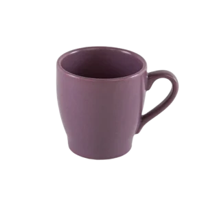Ceramic purple mug with handle
