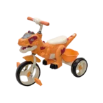 Dinosaur design 3 wheels orange tricycle