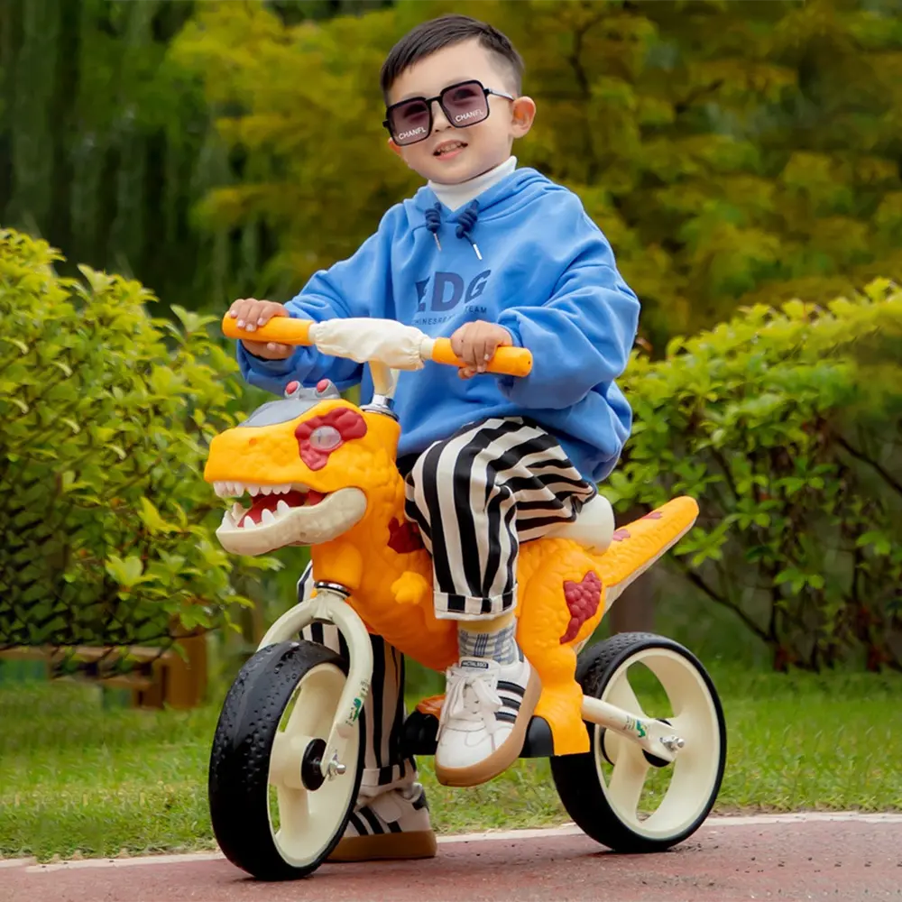 Dinosaur design 3 wheels orange tricycle1