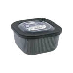 Dunya-3Pcs-Ribbed-Design-Grey-Storage-Containers-Set2 Dunya 3pcs ribbed design grey storage containers set2