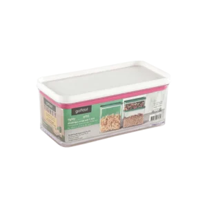 Gondol 1.1l plexi white rectangular storage container