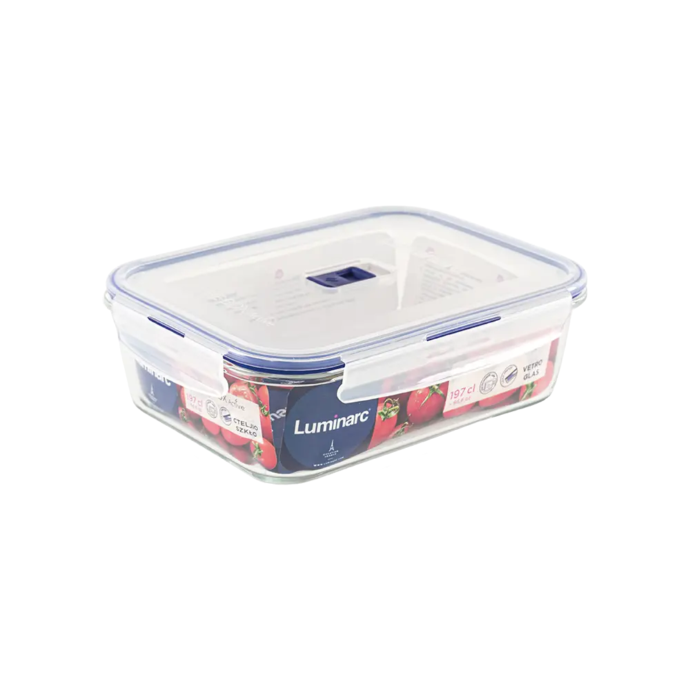 Luminarc 1.97l glass storage box