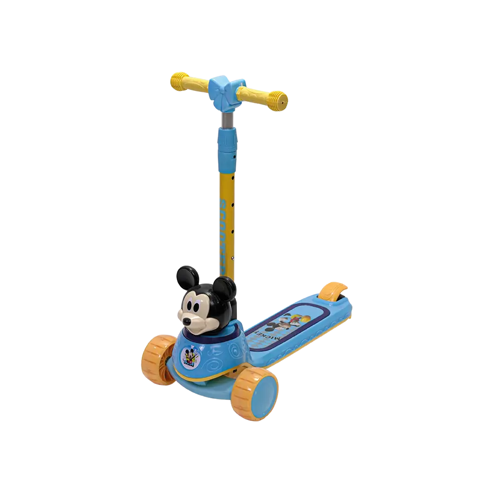 Mickey mouse design blue & yellow scooter