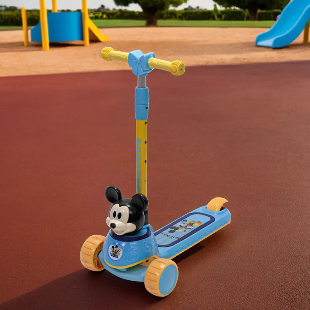 Mickey mouse design blue & yellow scooter1