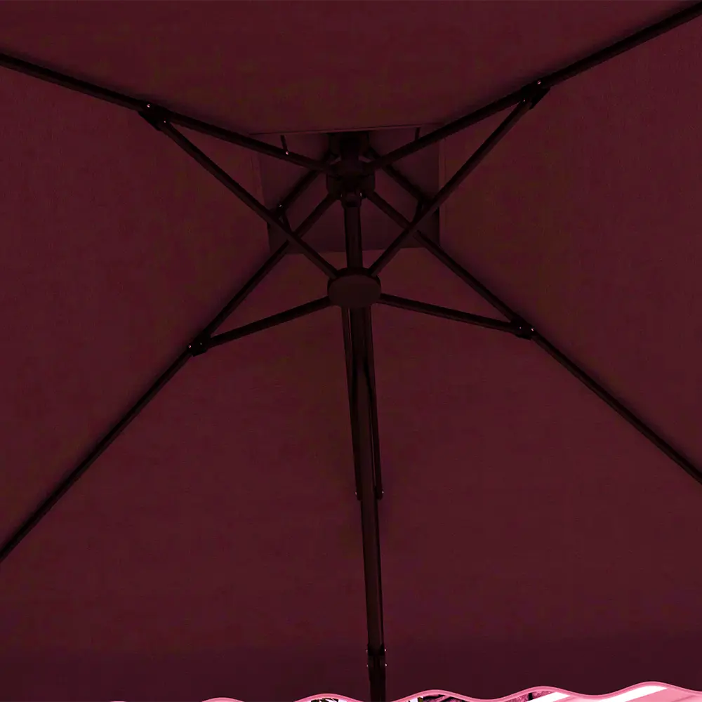 Outdoor 2.2m bordeaux umbrella1