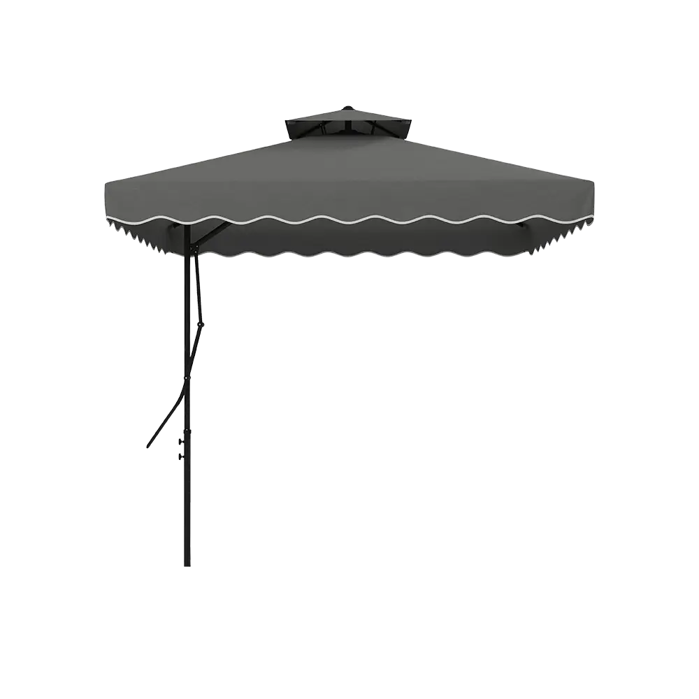 Outdoor 2.2m grey umbrella