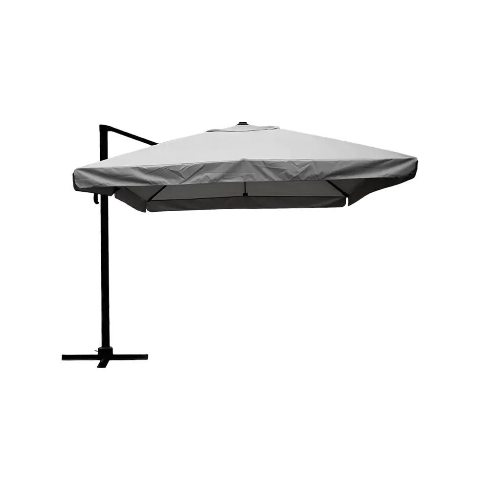 Outdoor-2.5m-Grey-Aluminum-Umbrella Outdoor 2.5m grey aluminum umbrella